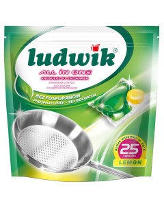 Таблетки для посудомоечной машины 25 штук Ludwik