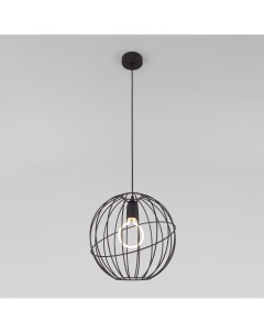 Подвесной светильник с металлическим плафоном Orbita Black 1 1626 черный лофт Tk lighting