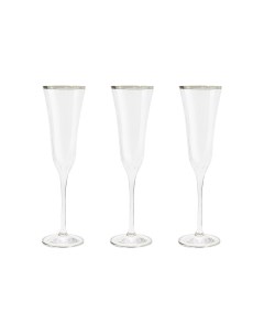 Набор бокалов для шампанского Сабина платина 0175 л 6 шт SM 4155 P Same