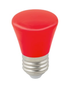 Лампа декоративная светодиодная LED D45 1W RED E27 FR С BELL UL 00005638 Volpe