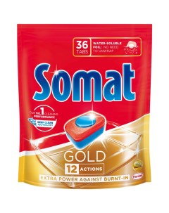 Таблетки для посудомоечных машин Gold 36шт Somat