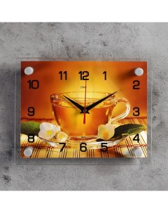 Часы настенные серия Кухня Чай 20х26 см микс Рубин