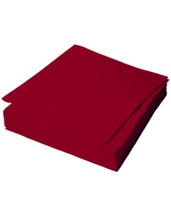 Бумажные салфетки однослойные бордовые 24 24 см 250 штук H-line