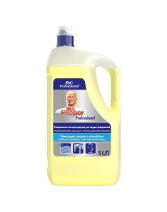 Универсальное чистящее средство для мытья полов лимон 5 л Mr.proper