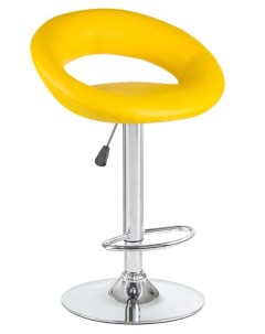 Барный стул MIRA D LM 5001 yellow хром желтый Империя стульев