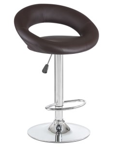 Барный стул MIRA D LM 5001 brown хром коричневый Империя стульев