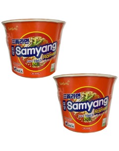 Лапша быстрого приготовления Ramen Big Bowl со вкусом бекона 2 шт по 115 г Samyang