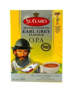 Чай черный St Clair s крупнолистовой Earl Grey 100 г St. clair's