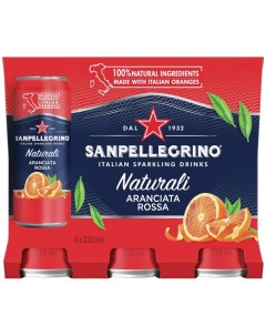 Напиток San Pellegrino Aranciata Rossa Красный Апельсин 6 шт по 330 мл Sanpellegrino