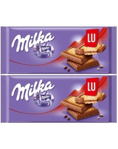 Шоколад молочный LU 87 г х 2 шт Milka