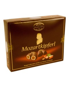 Конфеты шоколадные Mozartkipferl с начинкой из нуги марципана 100 г Hauswirth