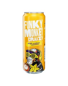 Газированный напиток Crazy рамбутан карамбола 0 45 л Funky monkey