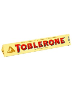 Молочный шоколад с Медово миндальной нугой Шоубокс 20шт 100гр Toblerone