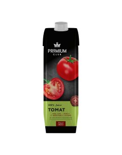 Сок томатный с солью восстановленный 1 л Premium club