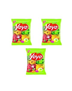 Конфеты желейные с фруктовым соком 3 шт по 80 г Yoyo