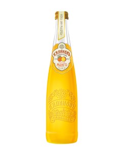 Напиток Винтажный безалкогольный газированный со вкусом манго 500 мл Калиновъ лимонадъ
