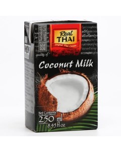 Кокосовое молоко 250 мл 2 штуки Real thai