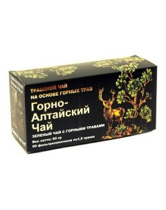 Чай зеленый горно алтайский в пакетиках 1 5 г x 60 шт Нарине