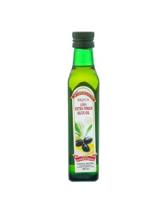 Оливковое масло Extra virgin стеклянная бутылка 250 мл Принцесса вкуса
