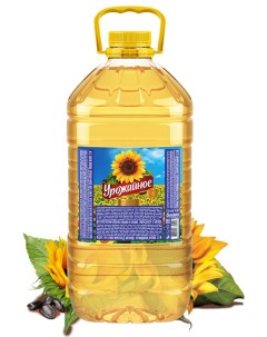 Подсолнечное масло рафинированное дезодорированное 4 8 л Урожайное