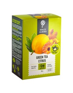 Чай зеленый Цитрус листовой 100 г Dolce albero