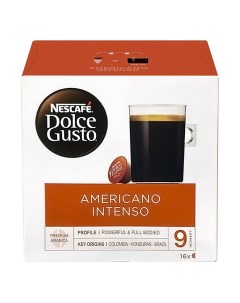 Кофе в капсулах Americano Intenso 16 капсул Nescafe dolce gusto