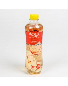 Вода с газом с натуральным соком яблоко 0 5 л Aqua minerale