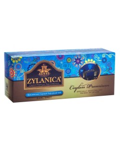 Чай Ceylon Premium черный байховый с бергамотом 25 пакетиков Zylanica