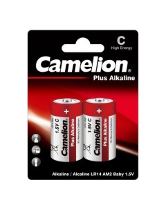 C Батарейка Plus Alkaline LR14 BP2 2 шт 8000мAч Camelion