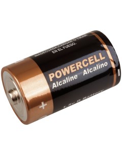 Батарейка щелочная 1 5 В тип D 2 шт Powercell