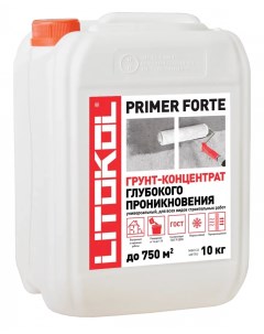 Грунт концентрат Primer Forte глубокого проникновения 10 кг Litokol