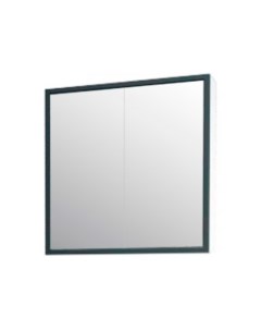 Зеркало шкаф Айрон 70 черный белый Corozo