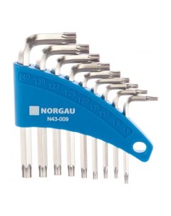 Набор двухсторонних ключей Torx N43 009 9 шт 061047809 Norgau