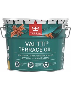 Масло VALTTI TERRACE OIL для террас и садовой мебели бесцветный 9л 700010365 Tikkurila