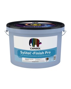 Краска фасадная Sylitol Finish Pro база 3 бесцветная 9 4 л Caparol