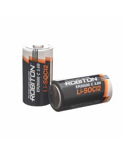 Батарейка литий тионилхлоридная ER26500 C R14 C Lithium 3 6 В 3 6V 9000 мАч Robiton
