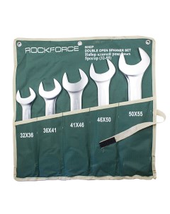 Набор Ключей Рожковых 32 55мм 5 Предметов На Полотне ROCK FORCE арт RF5052P Rockforce