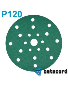 Абразивный круг P120 Malahit D150 мм 21 отверстие 100 шт Betacord