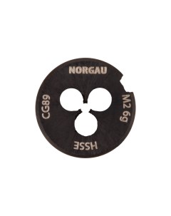 Плашка М2х0 4 мм Industrial метрическая угол 60 по DIN223 HSS Е VAP Norgau
