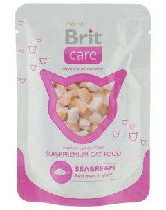 Влажный корм для кошек Care морской лещ 24шт по 80г Brit*