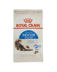 Сухой корм для кошек Indoor Long Hair для длинношерстных 400 г Royal canin
