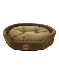 Лежанка для животных с подушкой коричневая 65х54 см Wiko