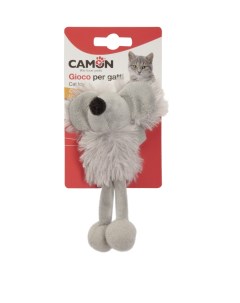 Игрушка для кошек Плюшевая мышь с большими ушами и мятой Camon