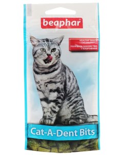 Лакомство для кошек Cat A Dent Bits подушечки домашняя птица 35 г Beaphar