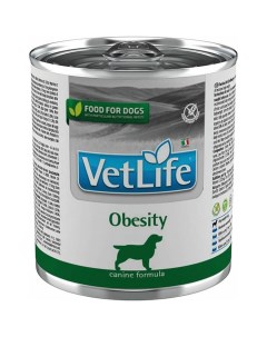 Влажный корм для собак VetLife Obesity консервированный 300 г Farmina