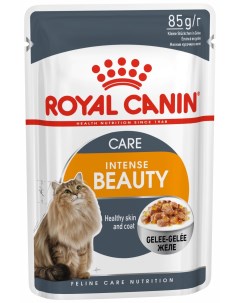 Влажный корм для кошек Intense Beauty мясо для кожи и шерсти 24шт по 85г Royal canin