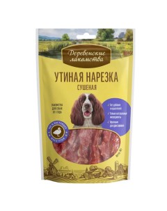 Лакомство для собак Утиная нарезка сушеная 90 г 3 шт Деревенские лакомства