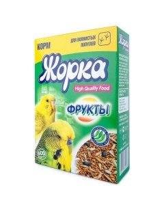 Сухой корм для волнистых попугаев High Quality Food с фруктами 600 г Жорка