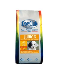 Сухой корм для щенков Junior для мелких и средних пород 2 5кг Dog club