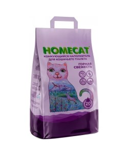 Наполнитель для туалета кошек комкующийся 4 шт по 3 кг Homecat